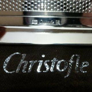 Christofle Small Silver Pin Serving Tray