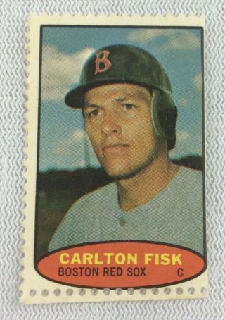 Mlb 1974 Topps Baseball Stamp - Carlton Fisk (hof),  Boston Red Sox