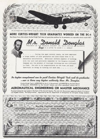 1938 Douglas Dc - 4 Aircraft Ad 7/14/2020aa