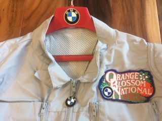 Vtg 80s Bmw Auto Racing Full One Piece Suit 1985 Orange Blossom National Large