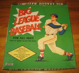 Vtg Big League Baseball Board Game Saalfield 1950s W Instructions