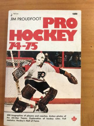 Pro Hockey 1974 1975 By Jim Proudfoot