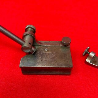 Early Vintage Starrett No.  56A Toolmakers Surface Gage w/ Guide Collectors 3