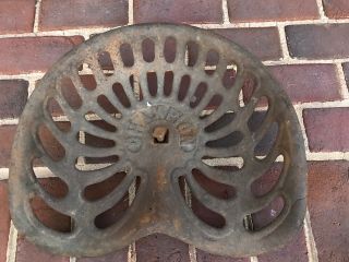Vintage/antique " Champion " Cast Iron Tractor/machinery Seat