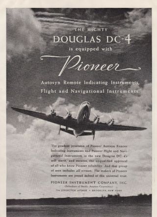 1938 Douglas Dc - 4 Aircraft Ad 7/14/2020a