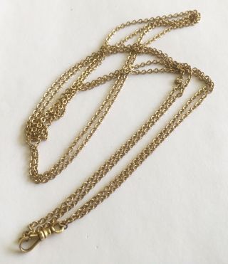 Antique Vintage Gold Filled Watch Chain 48”