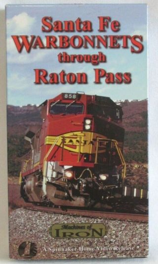 Santa Fe Railroad Warbonnets Thru Raton Pass Vhs Colorado Mexico Co Nm Train