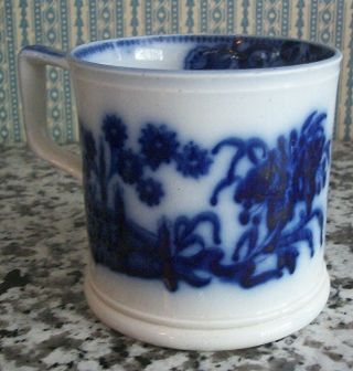 Antique Flow Blue Shaving Mug 3