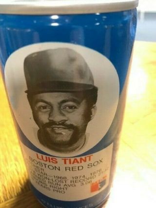 Rc Royal Crown Cola 1977 Baseball Collectors Can - Luis Tiant - Boston Red Sox