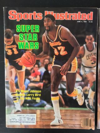 1984 1985 Sports Illustrated Magic Johnson Los Angeles Lakers Vintage Rare 2