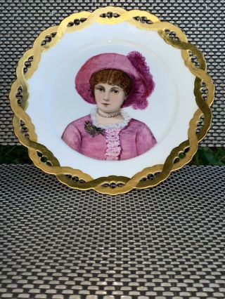 Antique Hand Painted The Limoges Signed