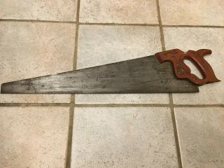 Vintage Disston & Sons 26 " Hand Saw Crosscut 7 Collectible Woodworking Usa