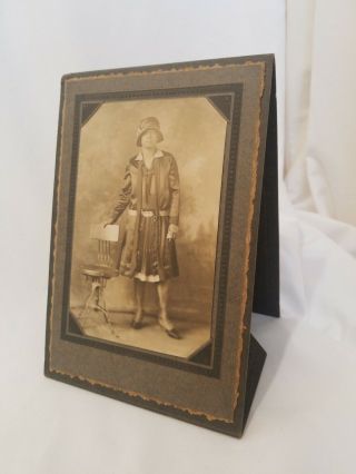 Antique African American Black Woman Full Length Cabinet Photo Early Photography 2