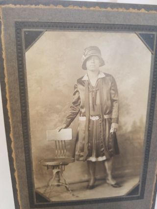 Antique African American Black Woman Full Length Cabinet Photo Early Photography 3
