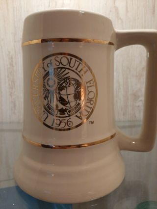 Vtg 1956 University Of South Florida Stein/mug W.  C.  Bunting Co