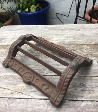 Antique Heavy Cast Iron Victorian Boot Foot Scraper