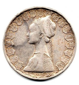 Vintage 1958 R 500 Lire.  835 Silver Coin From Italy Repvbblica Italiana