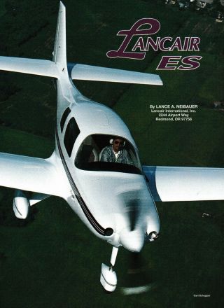 Lancair Es Aircraft Report 12/10/19cc