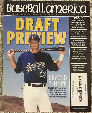 Bryce Harper Beyond The Hype Draft Preview Baseball America May 2010 Issue