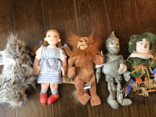 Warner Bros Wizard Of Oz Doll Set Vintage Set Of 5 1998 Holiday Decorating