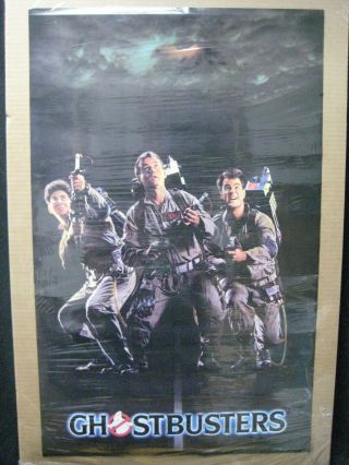 Ghostbusters Movie Group Vintage Poster Garage 1984 Cng2318