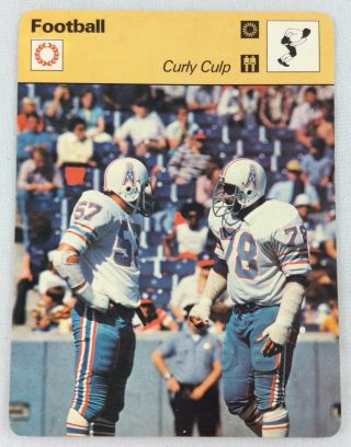 1977 - 79 Sportscaster Card - Football (42 - 13) - Curly Culp,  Oilers (arizona State)