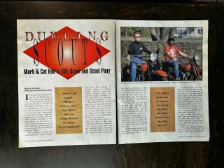 1931 Indian Scout 101 & 1932 Scout Pony Motorcycle - 8 Page Article