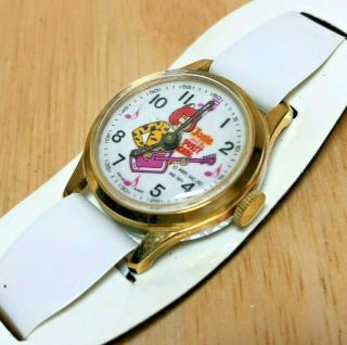 Vintage Josie & The Pussy Cats Lady Gold Tone Hand - Winding Mechanical Watch Hour