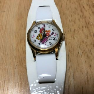 Vintage Josie & The Pussy Cats Lady Gold Tone Hand - Winding Mechanical Watch Hour 2