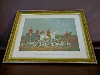 Vintage Framed Print " The Earl Of Derby 