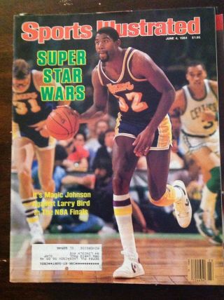June 4 1984 Magic Johnson Los Angeles Lakers Basketball Sports Illustrated Hof