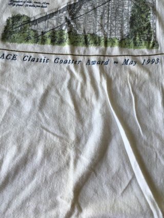 Vintage Geauga Lake Aurora,  Ohio Amusement Park The Bigger Dipper XL T - Shirt 3