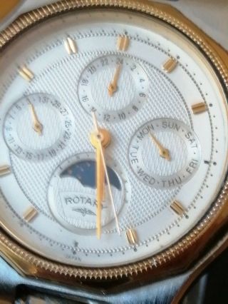 Stunning Rotary Vintage Moonphase Gents Watch 2