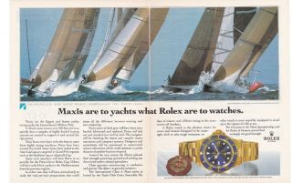 ROLEX SUBMARINER CHRONOMETER Watch From Various Years Vintage Print Ads 2