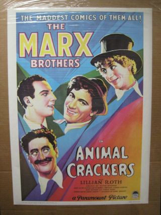 The Animal Crackers Vintage Poster Reprint 1970 