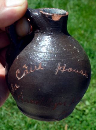 Kentucky advertising stoneware scratch jug vintage antique 2