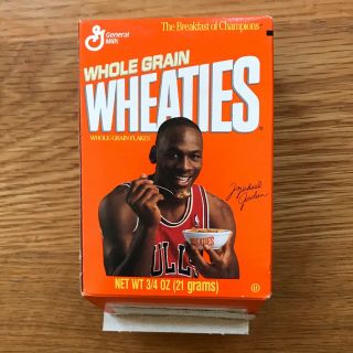 Vintage Michael Jordan “mini” Wheaties Box,  No Cereal,  Retro Nba Chicago Bulls