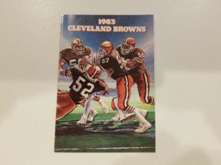 Cleveland Browns 1983 Nfl Football Pocket Schedule - Sheraton Hopkins Airport