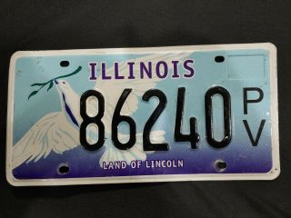 Illinois Prevent Violence License Plate - Dove