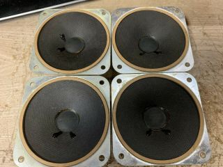 4 Vintage Zenith/oaktron 3 1/4 " Alnico Speakers