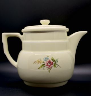 ✳️ Vtg Drip O Lator Coffee Pot Maker Ceramic Floral Pink Flowers Pastel Tea Pot