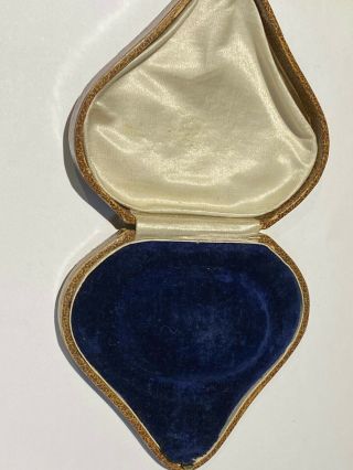 Antique Leather Silk Velvet Jewellery Bracelet Box