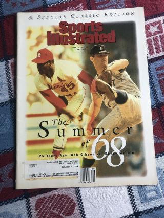 Sports Illustrated July 19 1993 Bob Gibson Vs Denny Mclain Summer 68,  Dimaggio