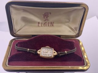 Vintage Ladies Elgin 15 Jewels Gold Filled Watch