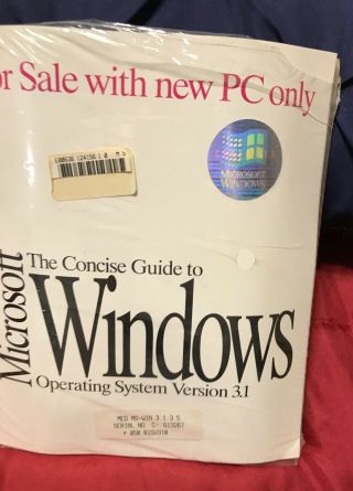 Vintage Windows 3.  1 Operating System On Floppy Disks Open Package