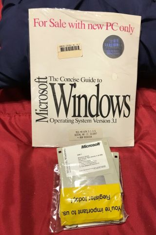Vintage Windows 3.  1 operating system on Floppy Disks Open package 2
