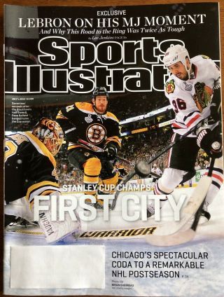 Sports Illustrated,  July 1,  2013 Lebron James And Blackhawks Champs.