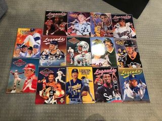 Legends Sports Memorabilia (14) 1990s Magazines - Mantle,  Jordan,  Ryan,  Magic Etc
