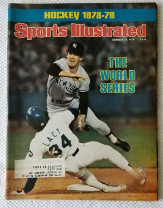 Sports Illustrated Oct.  23,  1978 The World Series - Yankees & Dodgers