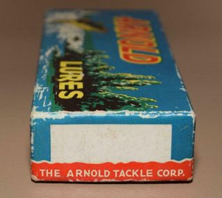 1930 ' s Arnold Tackle Co.  Fishing Lure Cardboard Box - No Lure - Paw Paw,  Mich. 2
